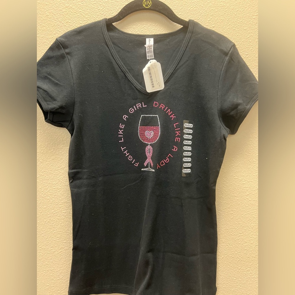 Chris’s Stuff - New With Tags - Medium Black Graphic Women's Top